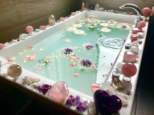 Bathing With Crystals